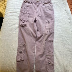 BDG Lilac Dropped Cargo Pants